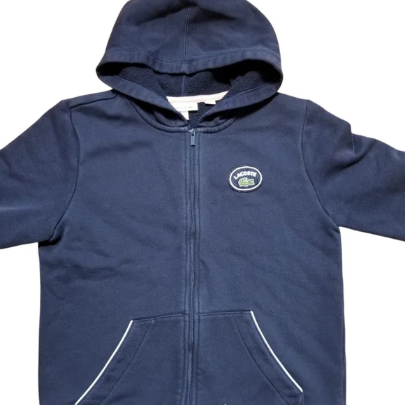 Lacoste Kids Zip-Up Hoodie Youth 12 - Picture 3 of 5